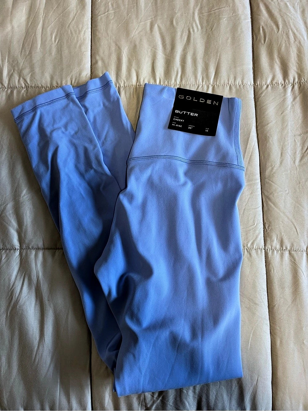Golden Butter Cheeky Hi-Rise Legging 30" Cheeky Hi-Rise Leggings, Blue, Size 10